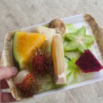 Assaggi di frutta al Mardi Agro park