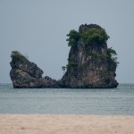Isoletta di fronte alla spiaggia Tanjung Rhu